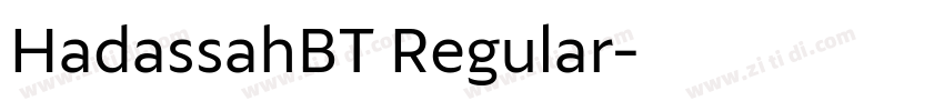 HadassahBT Regular字体转换